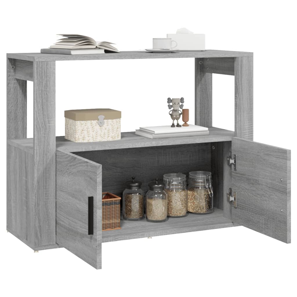 Buffet Sonoma gris 80x30x60 cm Bois d'ingénierie