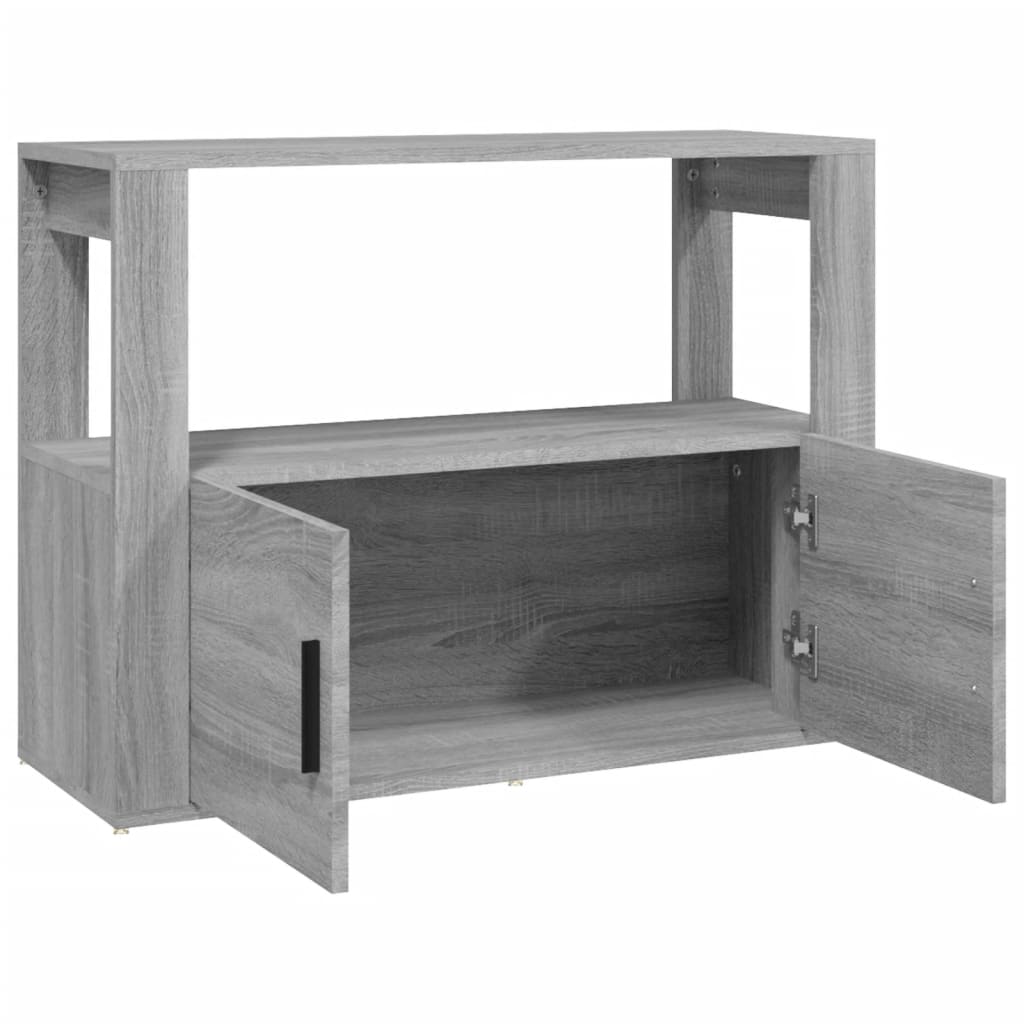 Buffet Sonoma gris 80x30x60 cm Bois d'ingénierie