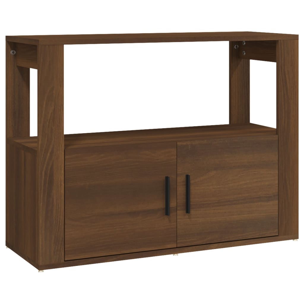 Buffet Chêne marron 80x30x60 cm Bois d'ingénierie