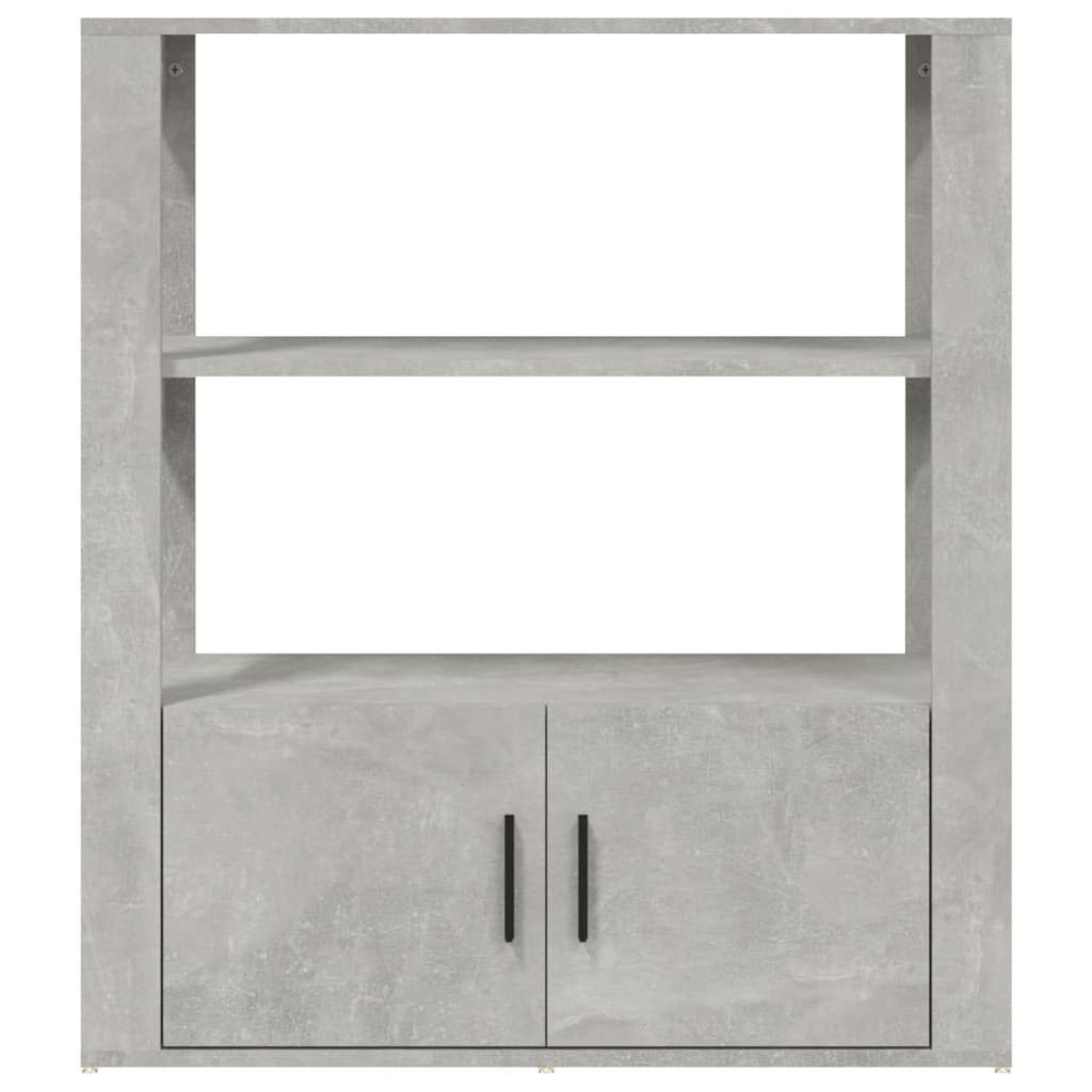 Concrete Grey Sideboard 80x30x90 cm Engineered Wood