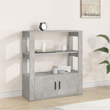 Concrete Grey Sideboard 80x30x90 cm Engineered Wood