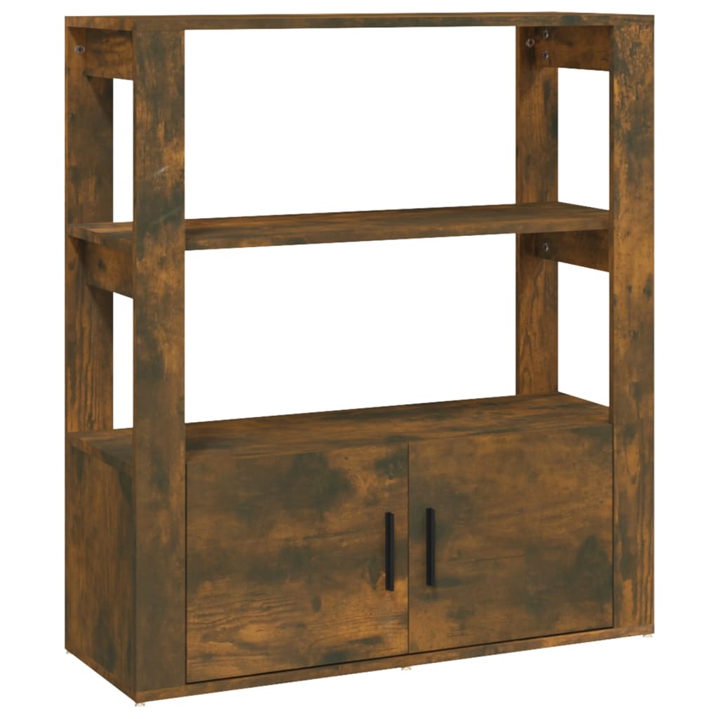 Buffet Chêne fumé 80x30x90 cm Bois d'ingénierie