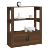 Buffet Chêne marron 80x30x90 cm Bois d'ingénierie