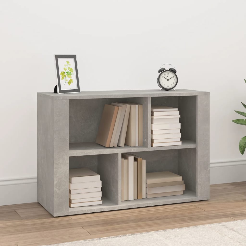 Concrete Grey Sideboard 80x30x54 cm Engineered Wood