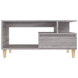 Table basse Sonoma gris 90x49x45 cm Bois d'ingénierie