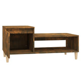 Table basse Chêne fumé 100x50x45 cm Bois d'ingénierie