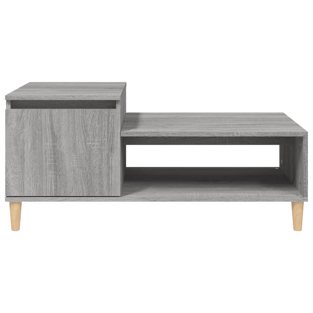 Sonoma Couchtisch grau 100x50x45 cm Holzwerkstoff