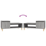 Sonoma Couchtisch grau 100x50x45 cm Holzwerkstoff