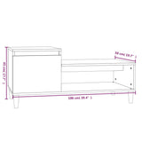 Sonoma Couchtisch grau 100x50x45 cm Holzwerkstoff