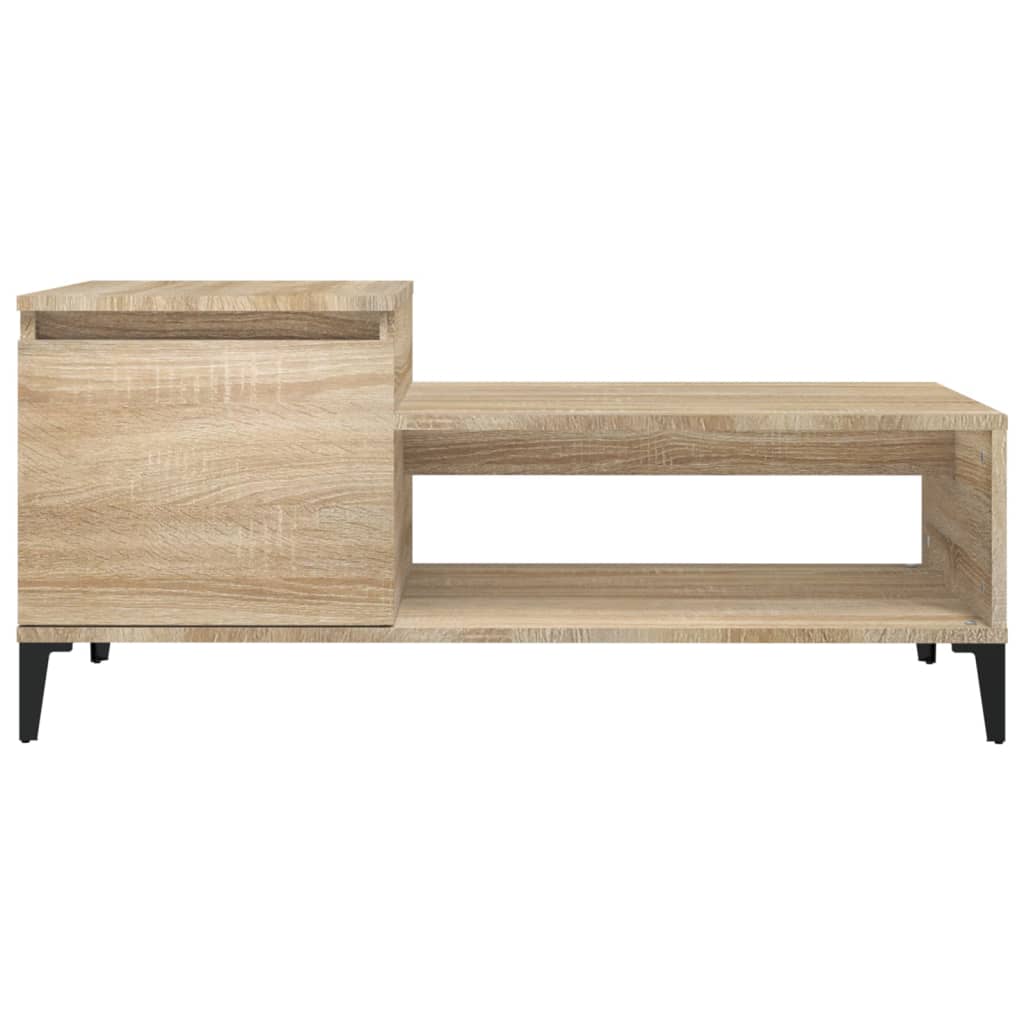 Table basse Chêne sonoma 100x50x45 cm Bois d'ingénierie