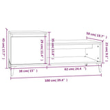 Couchtisch Betongrau 100x50x45 cm Holzwerkstoff