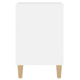 Meuble TV Blanc brillant 100x35x55 cm Bois d'ingénierie