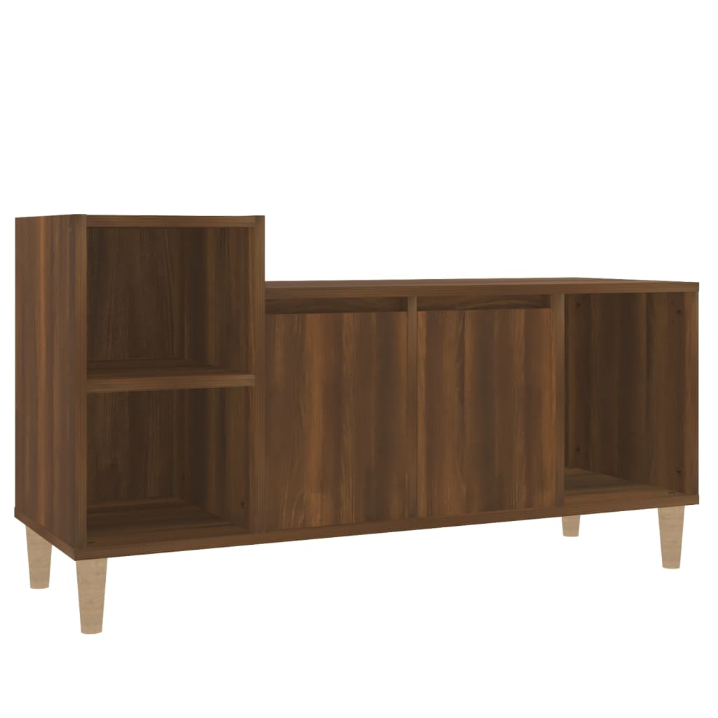 Meuble TV Chêne marron 100x35x55 cm Bois d'ingénierie