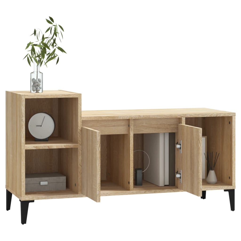 Meuble TV Chêne sonoma 100x35x55 cm Bois d'ingénierie