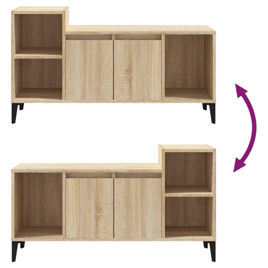 Meuble TV Chêne sonoma 100x35x55 cm Bois d'ingénierie