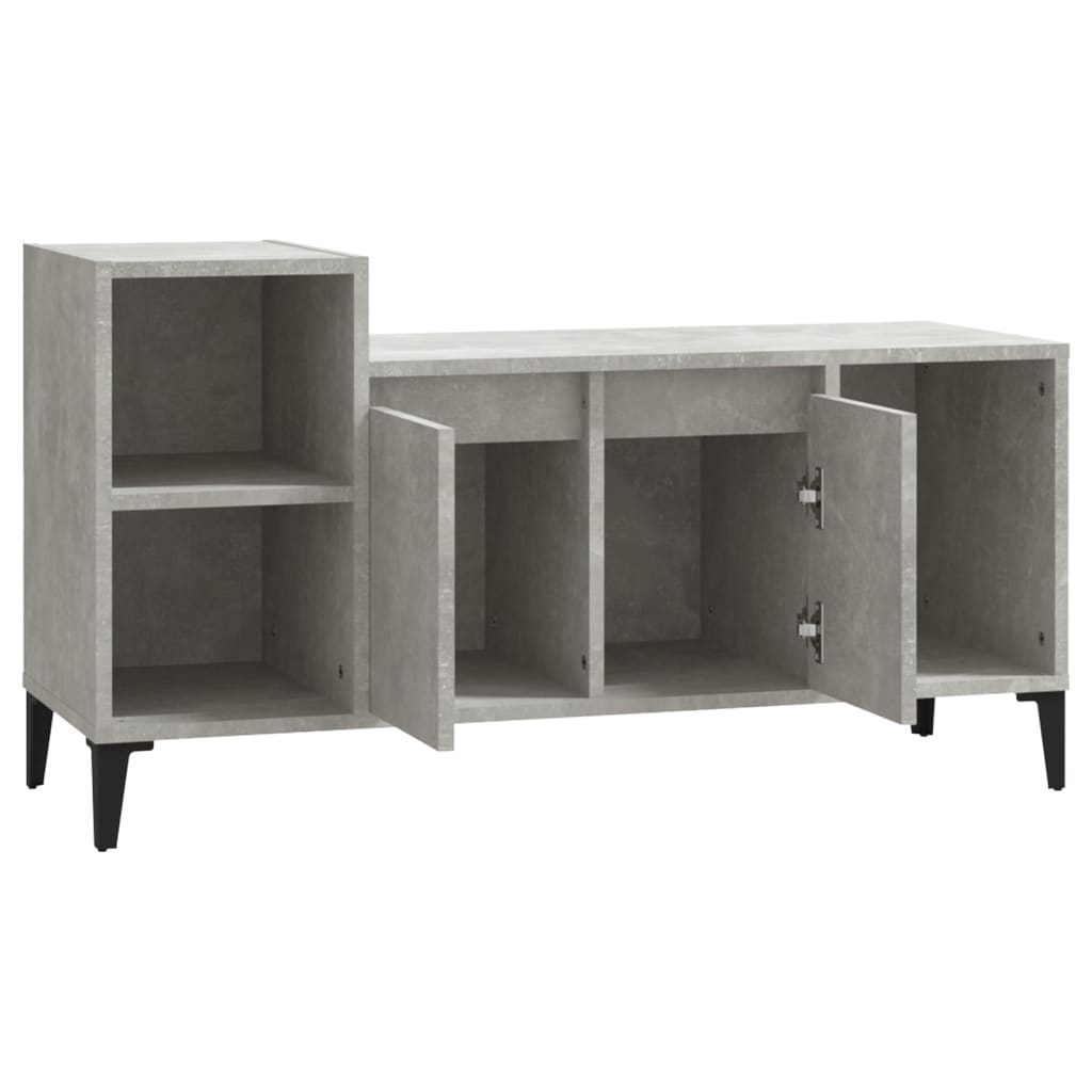 Meuble TV Gris béton 100x35x55 cm Bois d'ingénierie