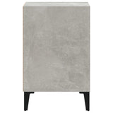 Meuble TV Gris béton 100x35x55 cm Bois d'ingénierie