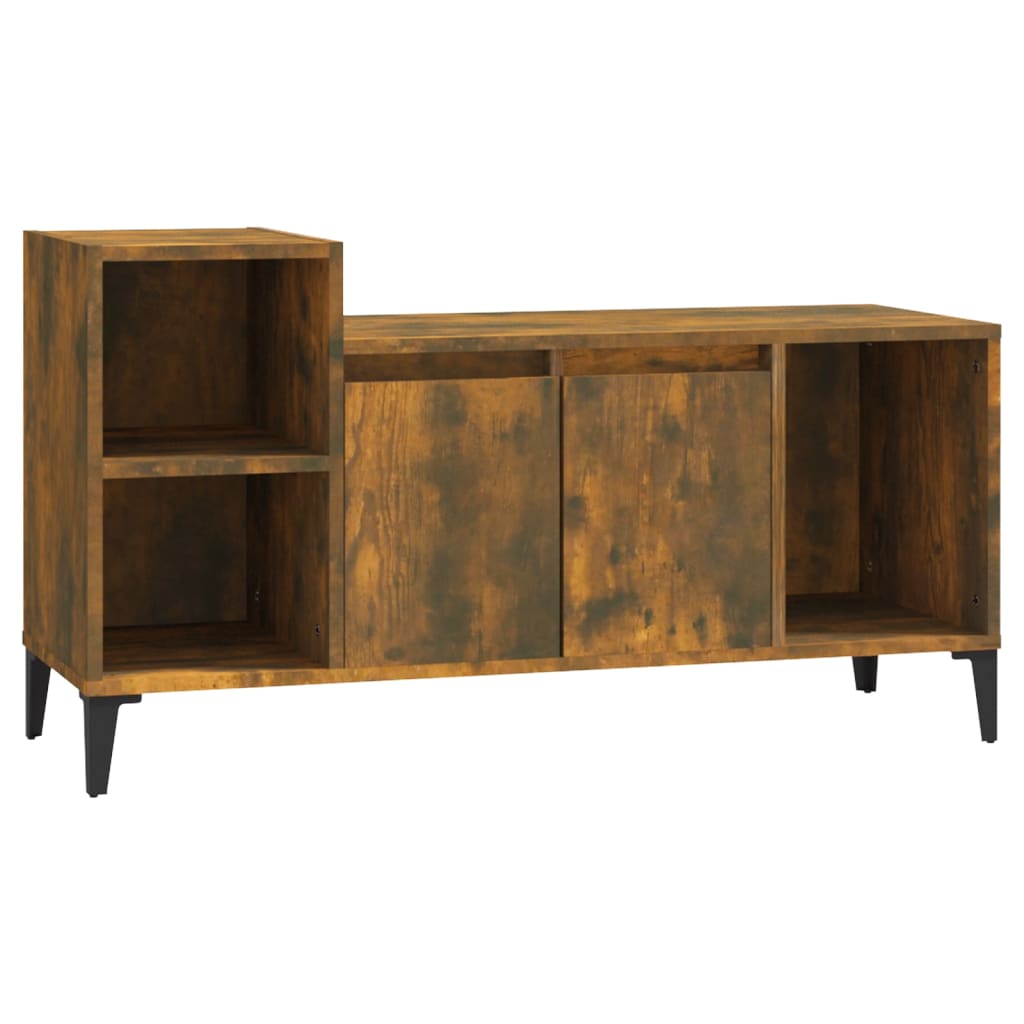 TV cabinet Smoked oak 100x35x55 cm Engineered wood