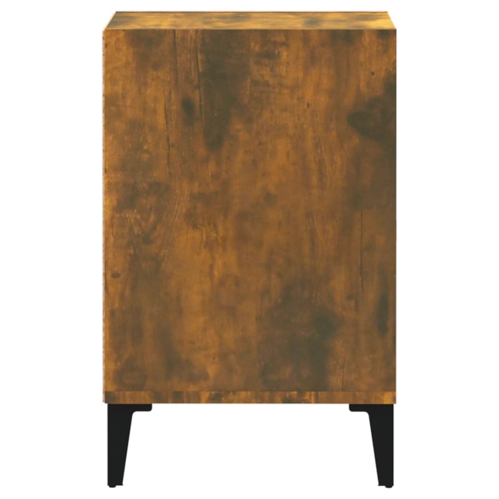 Meuble TV Chêne fumé 100x35x55 cm Bois d'ingénierie