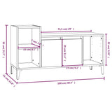 Meuble TV Sonoma gris 100x35x55 cm Bois d'ingénierie