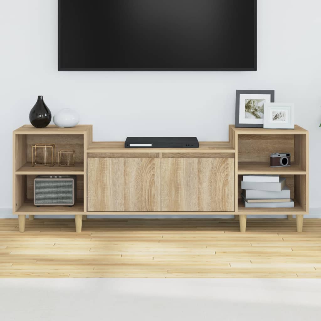 Meuble TV Chêne sonoma 160x35x55 cm Bois d'ingénierie