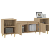 Meuble TV Chêne sonoma 160x35x55 cm Bois d'ingénierie