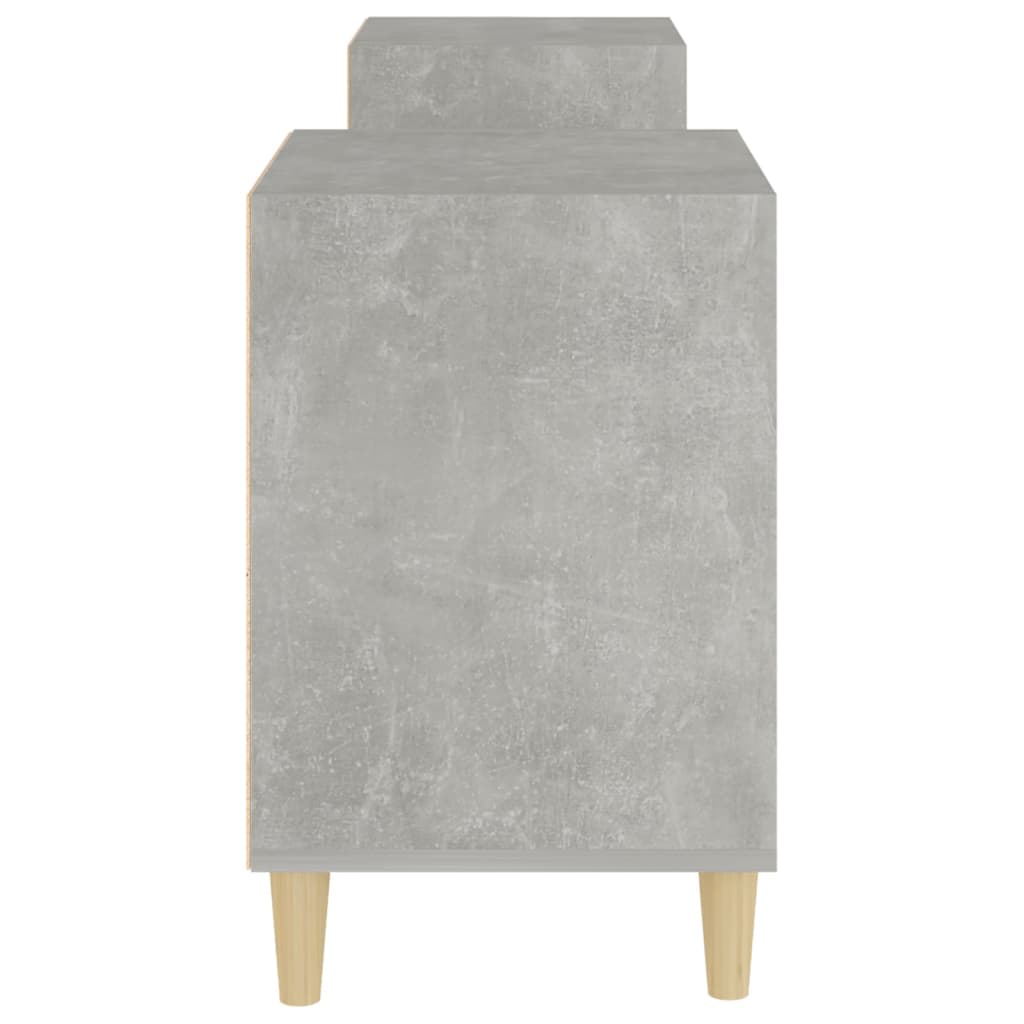 Meuble TV Gris béton 160x35x55 cm Bois d'ingénierie