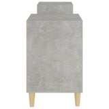 Meuble TV Gris béton 160x35x55 cm Bois d'ingénierie