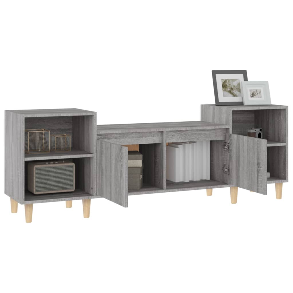 Meuble TV Sonoma gris 160x35x55 cm Bois d'ingénierie