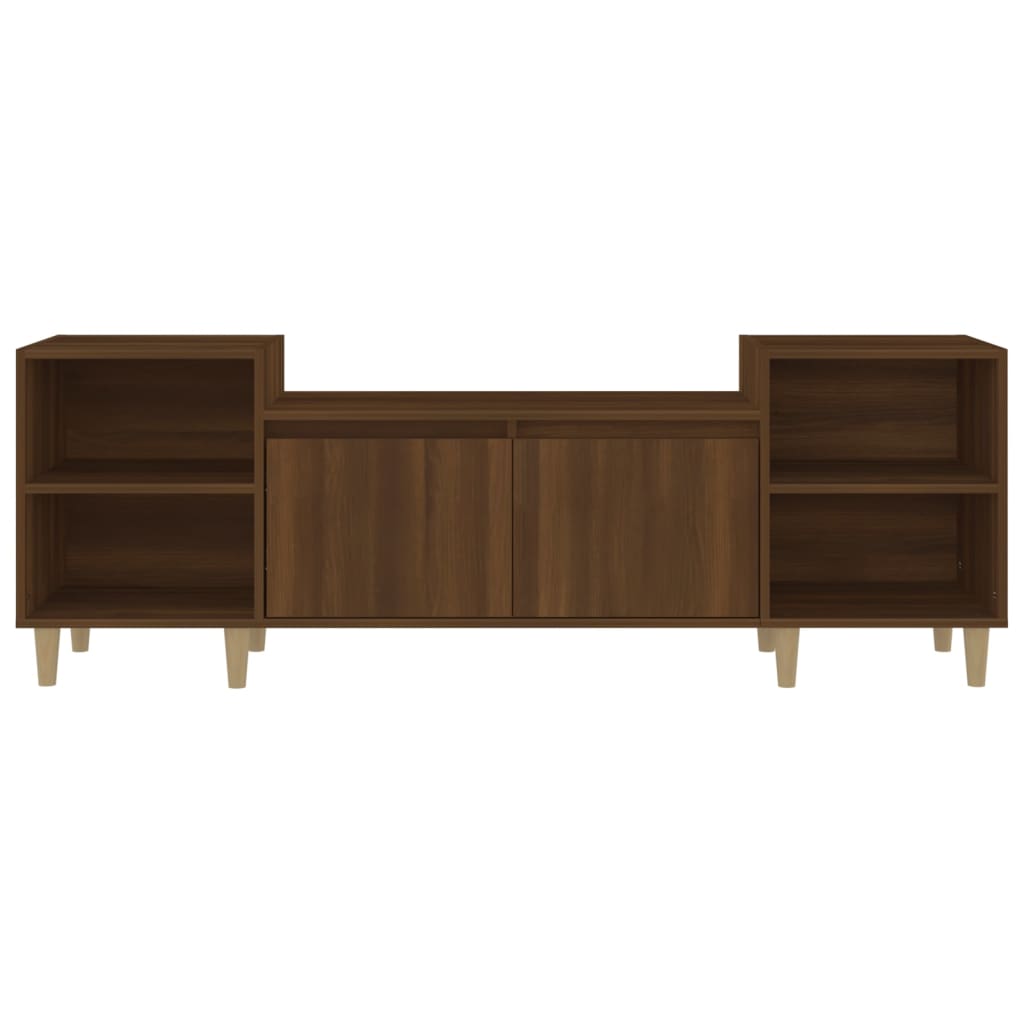 Meuble TV Chêne marron 160x35x55 cm Bois d'ingénierie