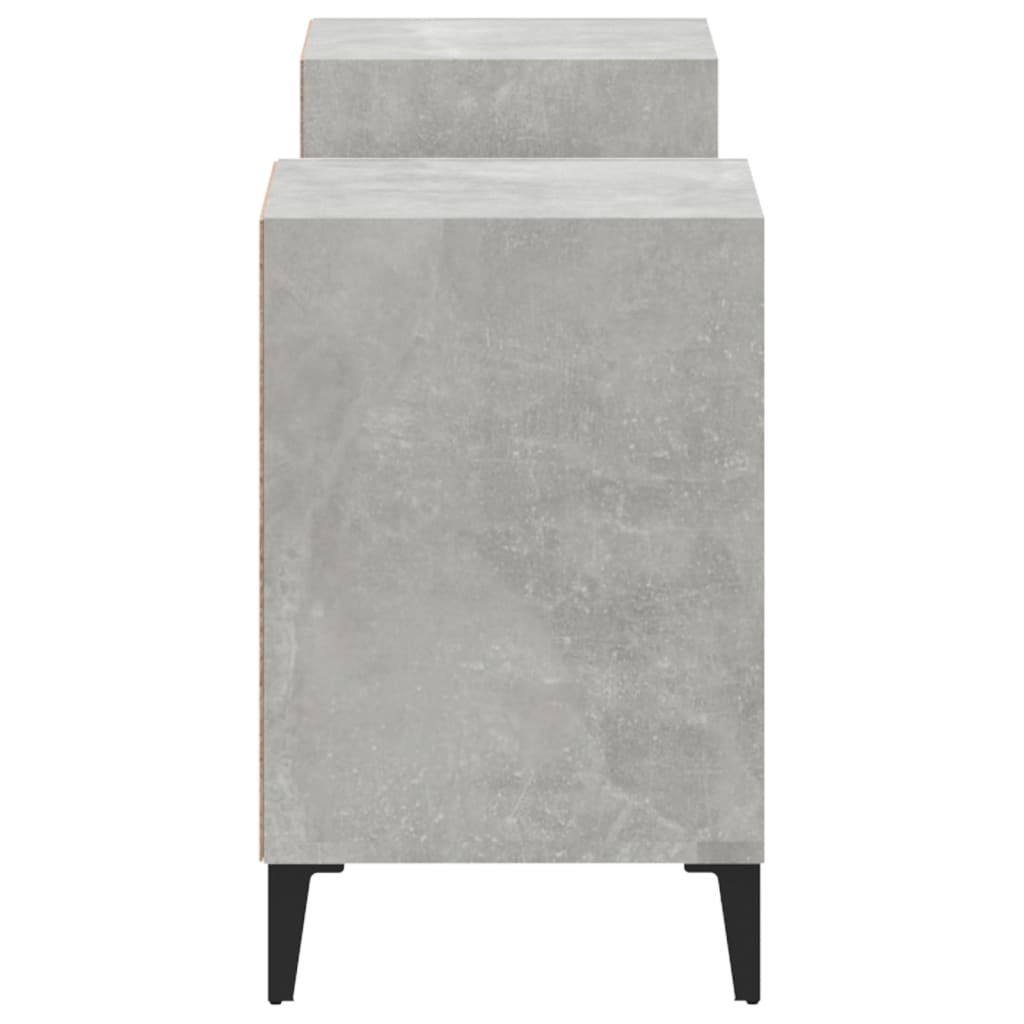 Meuble TV Gris béton 160x35x55 cm Bois d'ingénierie