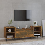 Meuble TV Chêne fumé 160x35x55 cm Bois d'ingénierie