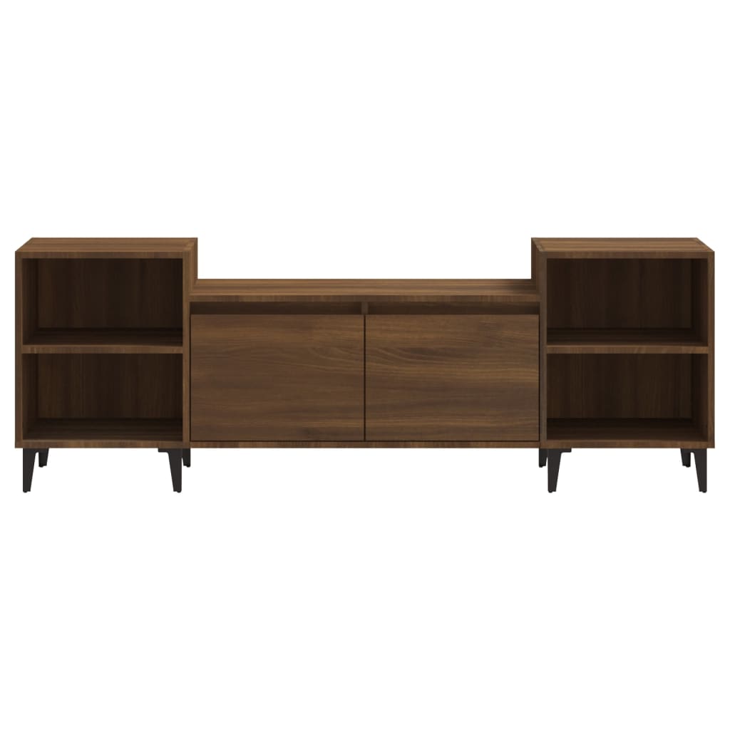 Meuble TV Chêne marron 160x35x55 cm Bois d'ingénierie