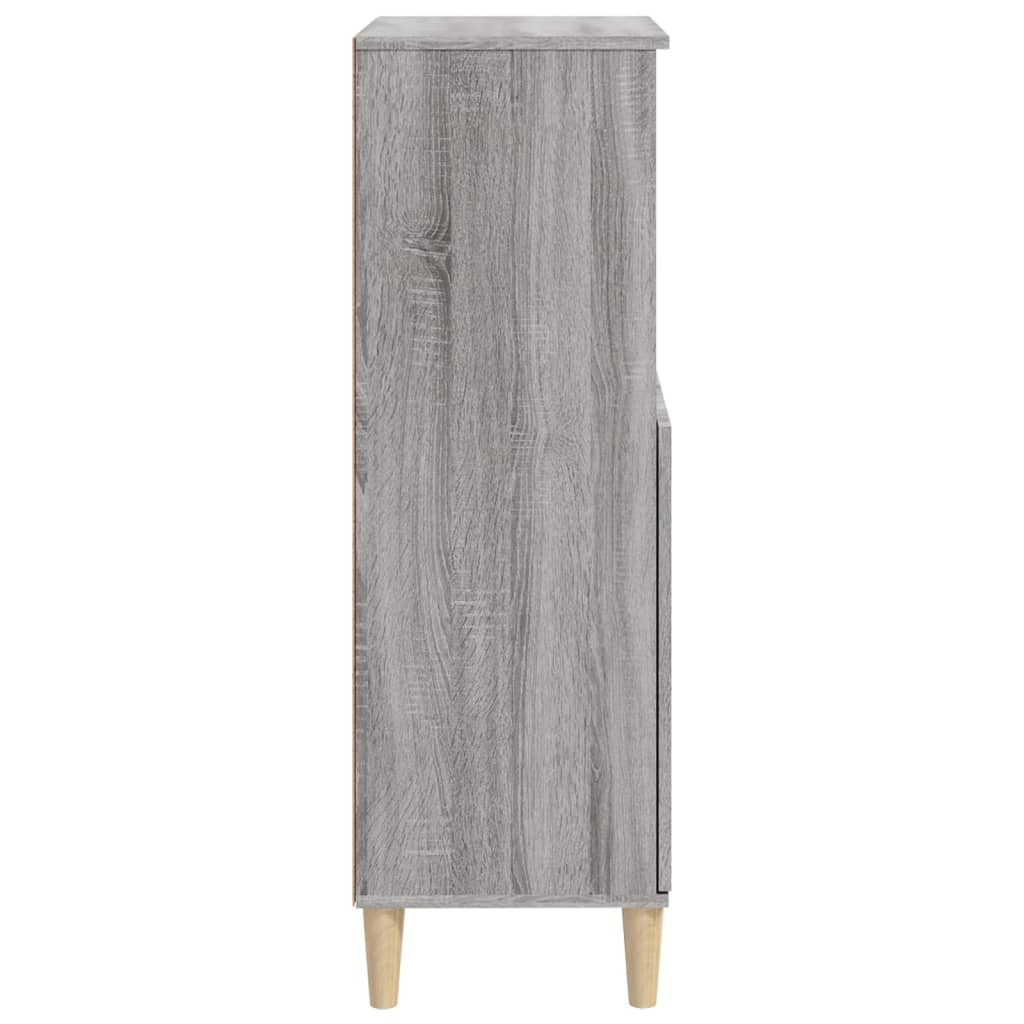 Sonoma high sideboard gray 60x36x110 cm Engineered wood