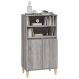 Sonoma high sideboard gray 60x36x110 cm Engineered wood