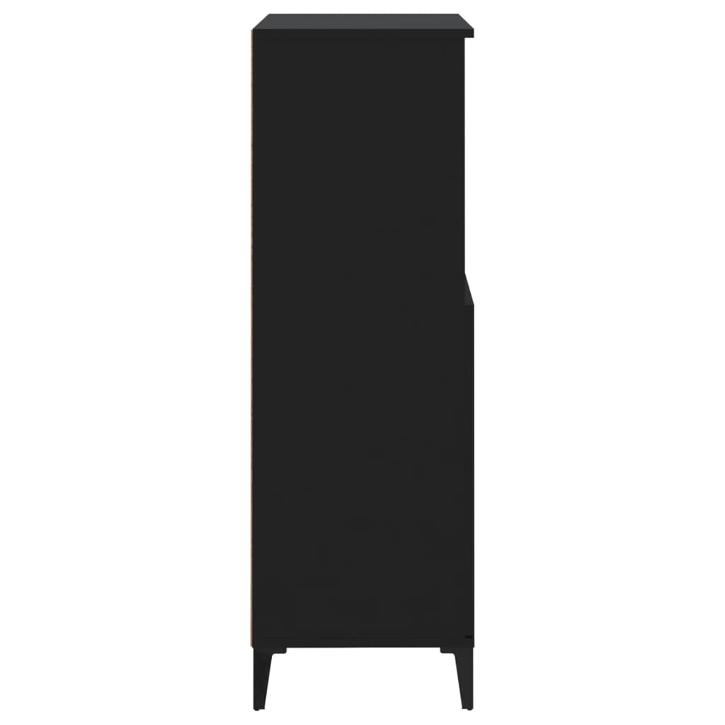 High sideboard Black 60x36x110 cm Engineered wood