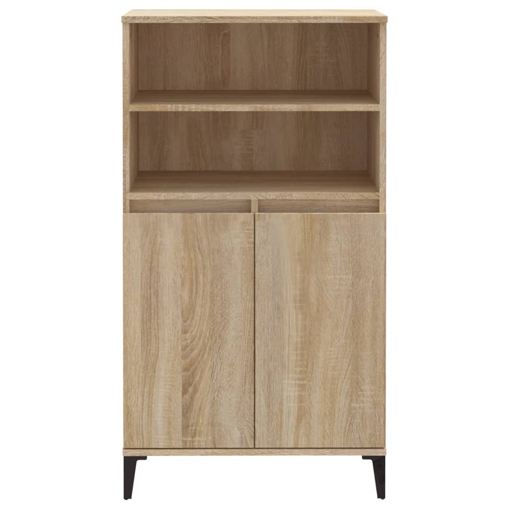 High sideboard Sonoma oak 60x36x110 cm Engineered wood