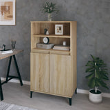 High sideboard Sonoma oak 60x36x110 cm Engineered wood