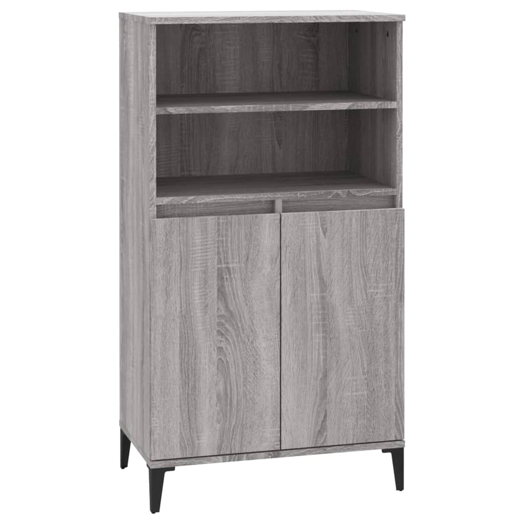 Buffet haut Sonoma gris 60x36x110 cm Bois d'ingénierie