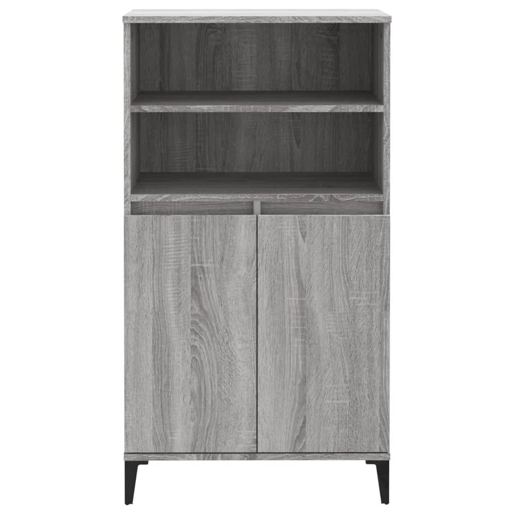 Buffet haut Sonoma gris 60x36x110 cm Bois d'ingénierie