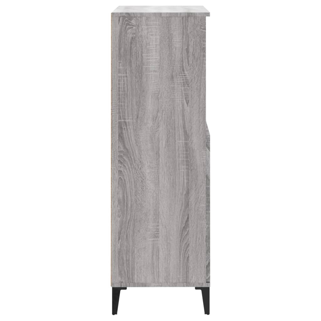 Buffet haut Sonoma gris 60x36x110 cm Bois d'ingénierie