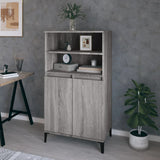 Buffet haut Sonoma gris 60x36x110 cm Bois d'ingénierie