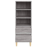 Buffet haut Sonoma gris 40x36x110 cm Bois d'ingénierie