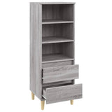 Buffet haut Sonoma gris 40x36x110 cm Bois d'ingénierie