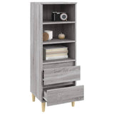 Buffet haut Sonoma gris 40x36x110 cm Bois d'ingénierie