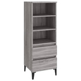 Buffet haut Sonoma gris 40x36x110 cm Bois d'ingénierie