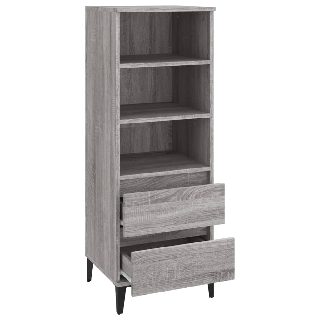 Buffet haut Sonoma gris 40x36x110 cm Bois d'ingénierie