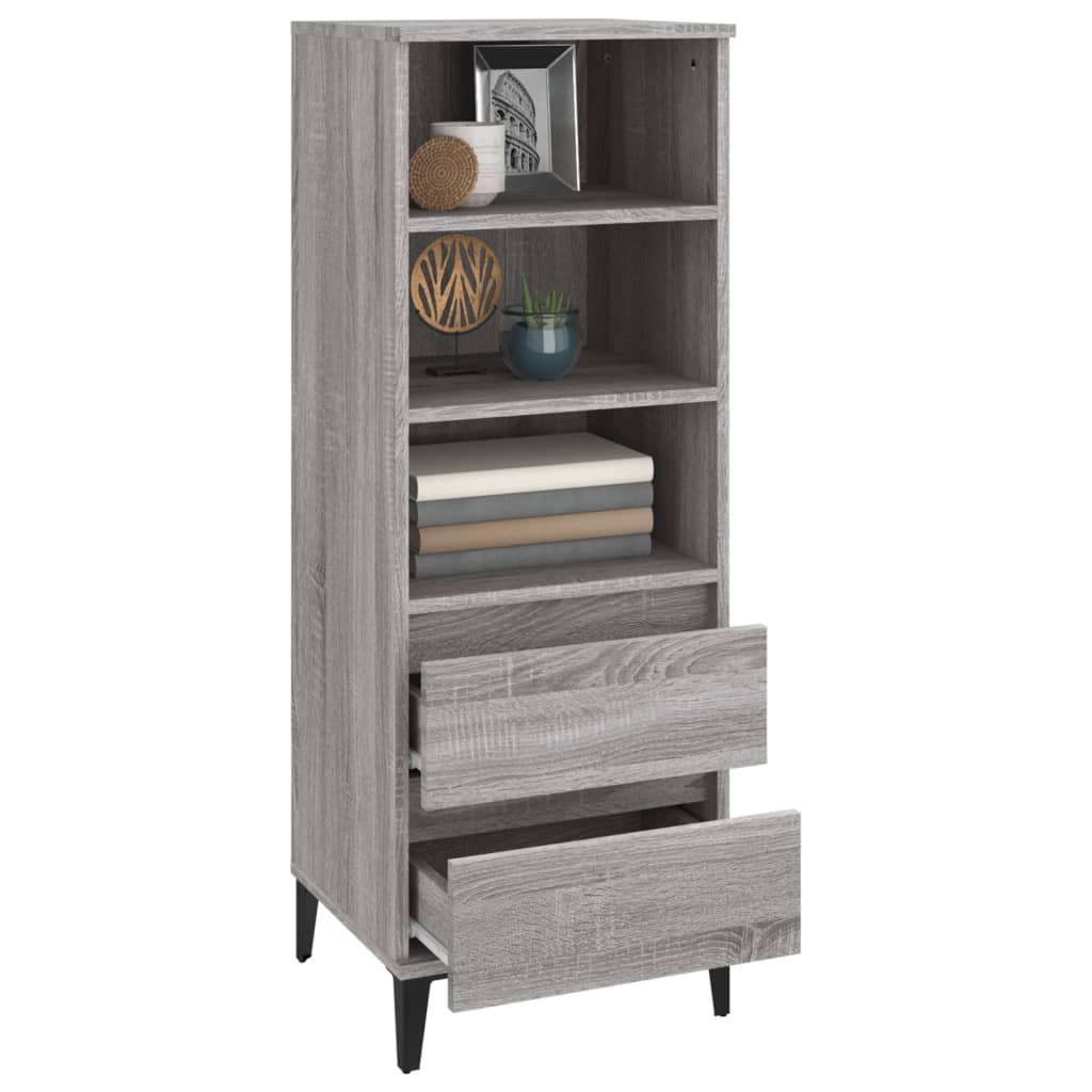 Buffet haut Sonoma gris 40x36x110 cm Bois d'ingénierie