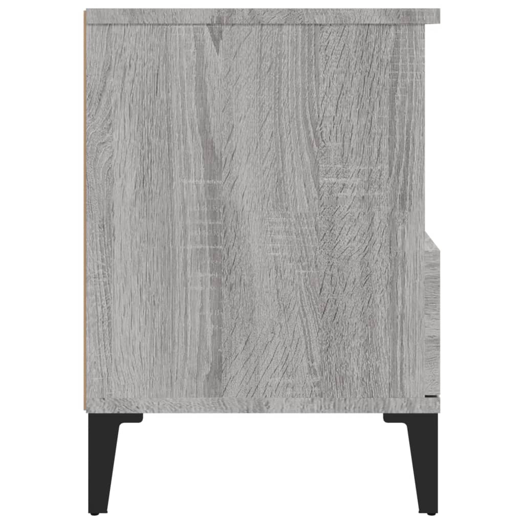 Tables de chevet 2 pcs Sonoma gris 40x35x50 cm