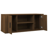 Meuble TV Chêne marron 100x35x40 cm Bois d'ingénierie